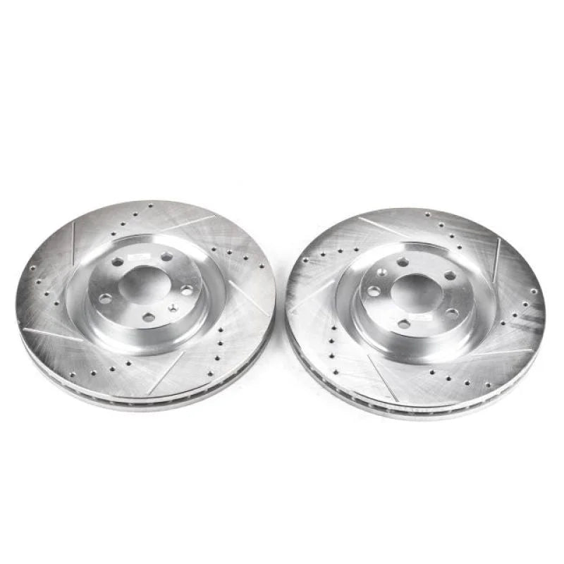 PowerStop Front Evolution Drilled & Slotted Rotors - Main Product View