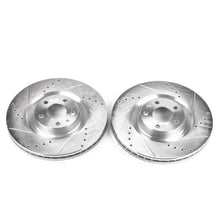 Load image into Gallery viewer, PowerStop Front Evolution Drilled &amp; Slotted Rotors - Main Product View