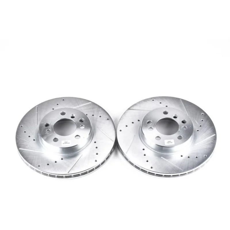 PowerStop Front Evolution Drilled & Slotted Rotors - Main Product View