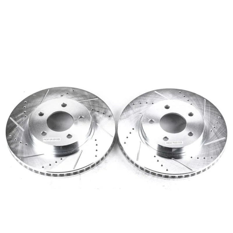 PowerStop Front Evolution Drilled & Slotted Rotors - Main Product View