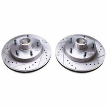 Load image into Gallery viewer, PowerStop Front Evolution Drilled &amp; Slotted Rotors - Main Product View