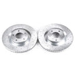Load image into Gallery viewer, PowerStop Front Evolution Drilled &amp; Slotted Rotors - Main Product View