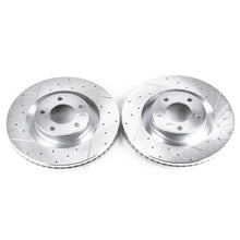Load image into Gallery viewer, PowerStop Front Evolution Drilled &amp; Slotted Rotors - Main Product View
