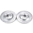 Load image into Gallery viewer, PowerStop Front Evolution Drilled &amp; Slotted Rotors - Main Product View