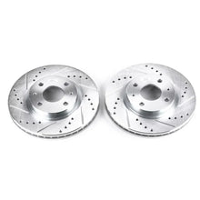 Load image into Gallery viewer, PowerStop Front Evolution Drilled &amp; Slotted Rotors - Main Product View