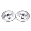 Load image into Gallery viewer, PowerStop Front Evolution Drilled &amp; Slotted Rotors - Main Product View