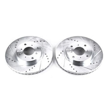 Load image into Gallery viewer, PowerStop Front Evolution Drilled &amp; Slotted Rotors - Main Product View