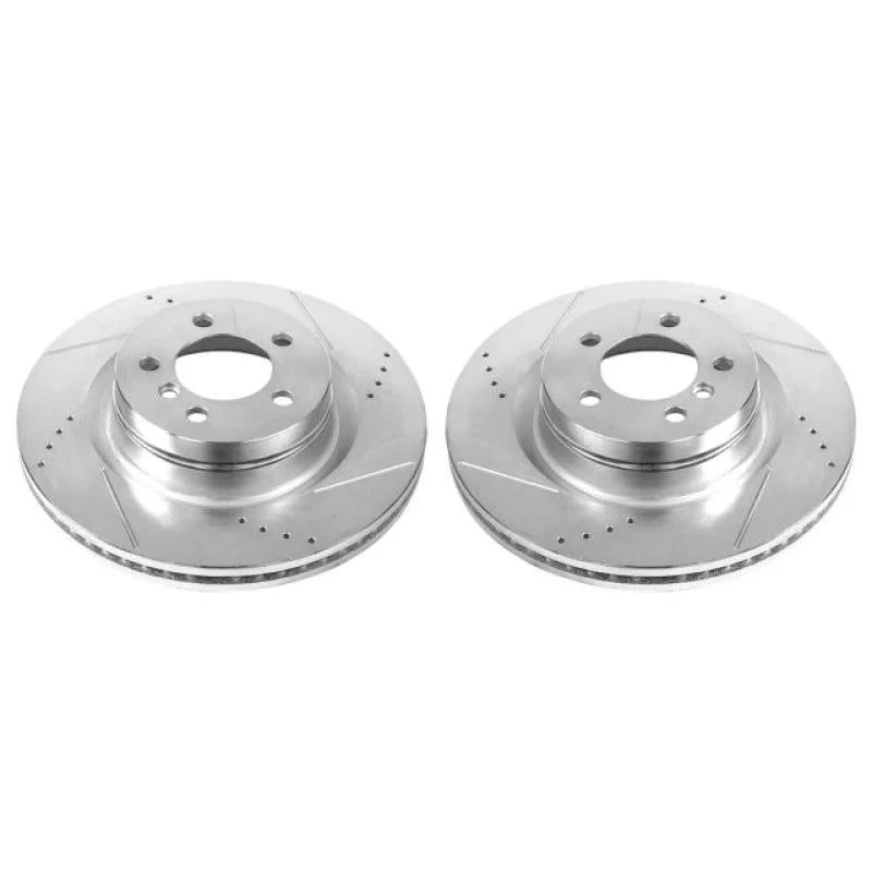 PowerStop Front Evolution Drilled & Slotted Rotors - Main Product View