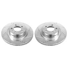 Load image into Gallery viewer, PowerStop Front Evolution Drilled &amp; Slotted Rotors - Main Product View