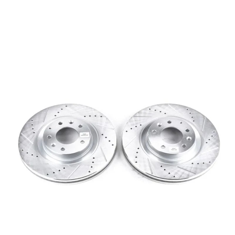 PowerStop Front Evolution Drilled & Slotted Rotors - Main Product View