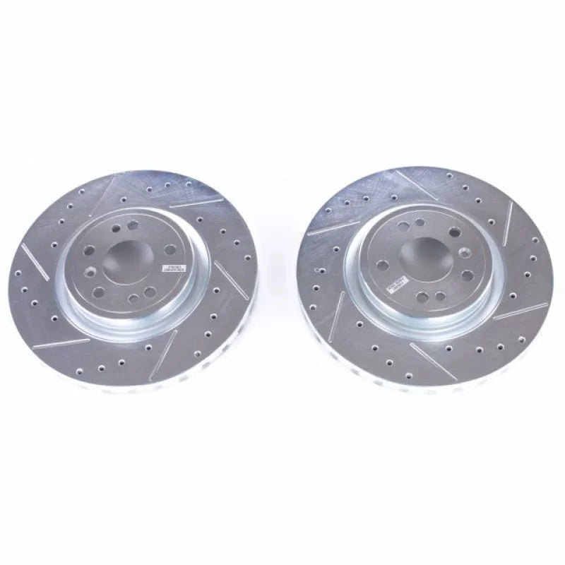 PowerStop Front Evolution Drilled & Slotted Rotors - Main Product View