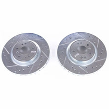 Load image into Gallery viewer, PowerStop Front Evolution Drilled &amp; Slotted Rotors - Main Product View