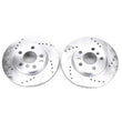 Load image into Gallery viewer, PowerStop Front Evolution Drilled &amp; Slotted Rotors - Main Product View