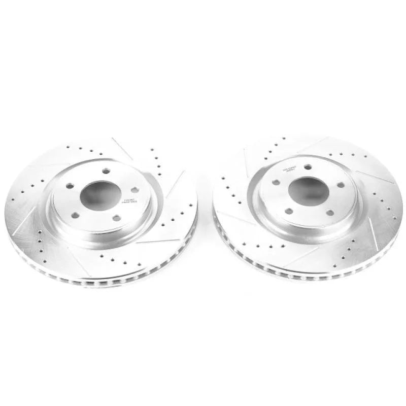 PowerStop Front Evolution Drilled & Slotted Rotors - Main Product View