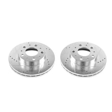 Load image into Gallery viewer, PowerStop Front Evolution Drilled &amp; Slotted Rotors - Main Product View