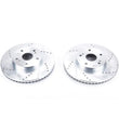 Load image into Gallery viewer, PowerStop Front Evolution Drilled &amp; Slotted Rotors - Main Product View