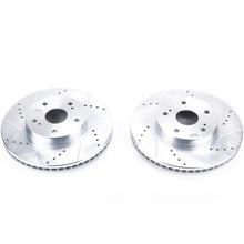 Load image into Gallery viewer, PowerStop Front Evolution Drilled &amp; Slotted Rotors - Main Product View