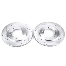 Load image into Gallery viewer, PowerStop Front Evolution Drilled &amp; Slotted Rotors - Main Product View