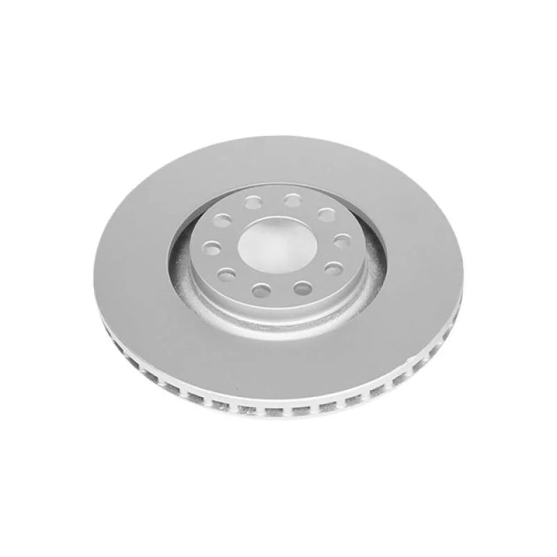 PowerStop Front Evolution High Carbon Geomet Coated Rotor fits 2006-2009 Audi A4 / 2005-2009 Audi A4 Quattro / 2002-2004 A...