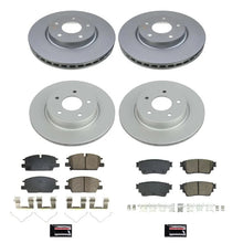 Load image into Gallery viewer, PowerStop Front &amp; Rear Z17 Coated Brake Kit fits 2021-2024 Nissan Rogue
