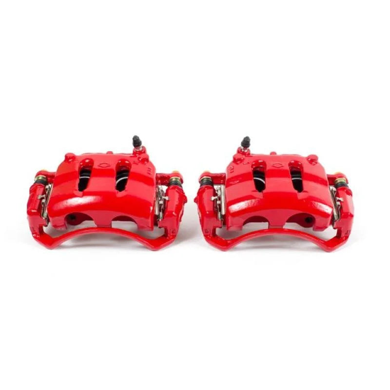 PowerStop Front Red Calipers w/Brackets - Main Product View