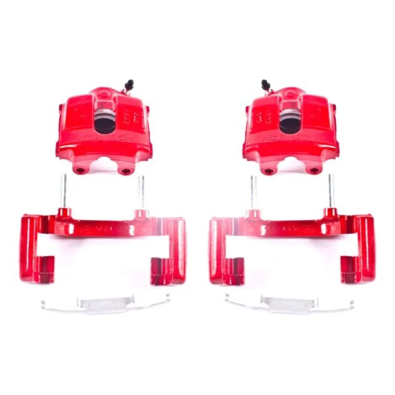PowerStop Front Red Calipers w/Brackets - Main Product View