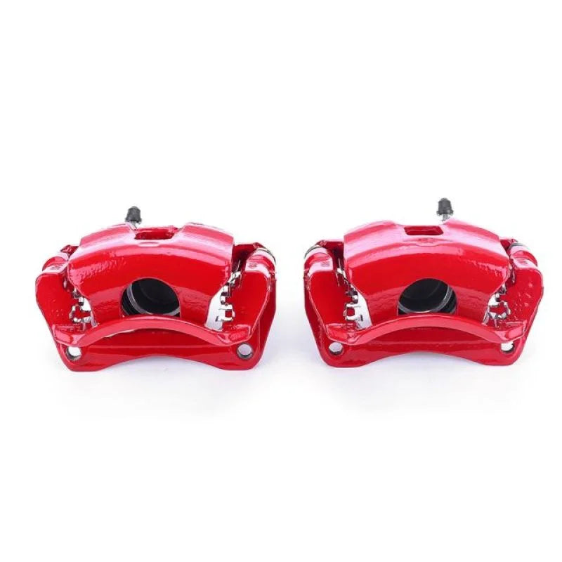 PowerStop Front Red Calipers w/Brackets - Main Product View