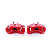 Load image into Gallery viewer, PowerStop Front Red Calipers w/Brackets - Main Product View