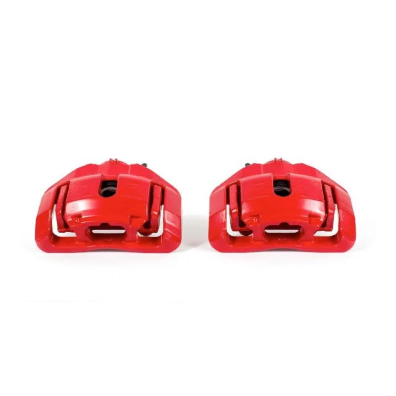 PowerStop Front Red Calipers w/Brackets - Main Product View