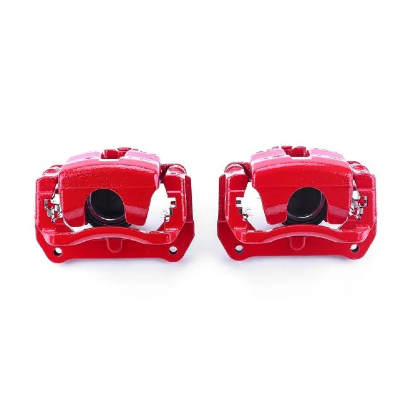 PowerStop Front Red Calipers w/Brackets - Pair fits 2001-2005 Mazda Miata - Main Product View