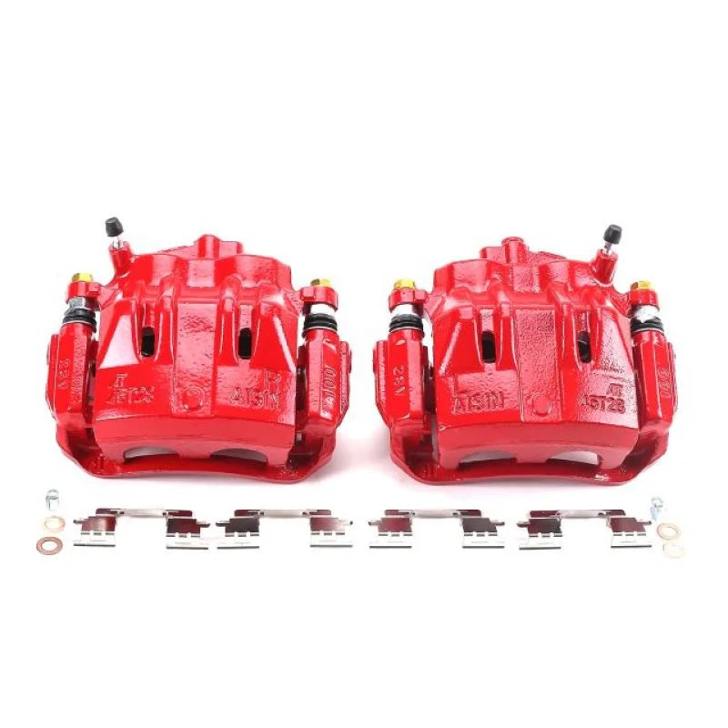 PowerStop Front Red Calipers w/Brackets - Pair fits 2002-2003 Lexus ES300 / 2004-2006 Lexus ES330 - Main Product View