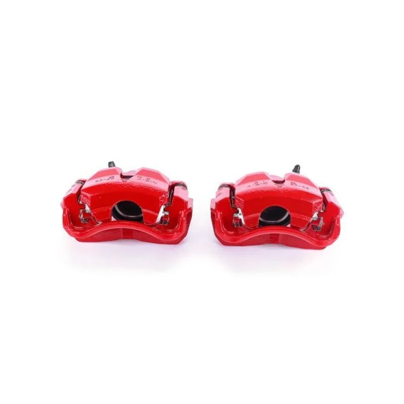 PowerStop Front Red Calipers w/Brackets - Pair fits 2002-2006 Toyota Camry / 2002-2006 Toyota Camry LE - Main Product View