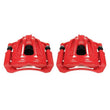 Load image into Gallery viewer, PowerStop Front Red Calipers w/Brackets - Pair fits 2002-2007 Jeep Liberty - Main Product View