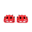Load image into Gallery viewer, PowerStop Front Red Calipers w/Brackets - Main Product View