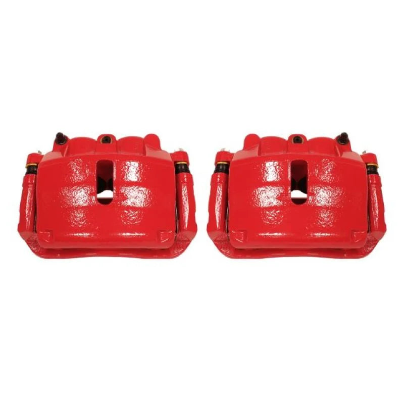 PowerStop Front Red Calipers w/Brackets - Main Product View
