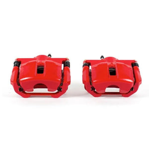 PowerStop Front Red Calipers w/Brackets - Pair fits 2009-2014 2016-2023 Nissan Maxima / Sentra - Main Product View
