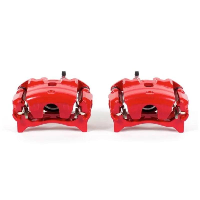 PowerStop Front Red Calipers w/Brackets - Pair fits 2013-2022 Nissan Altima / Leaf - Main Product View