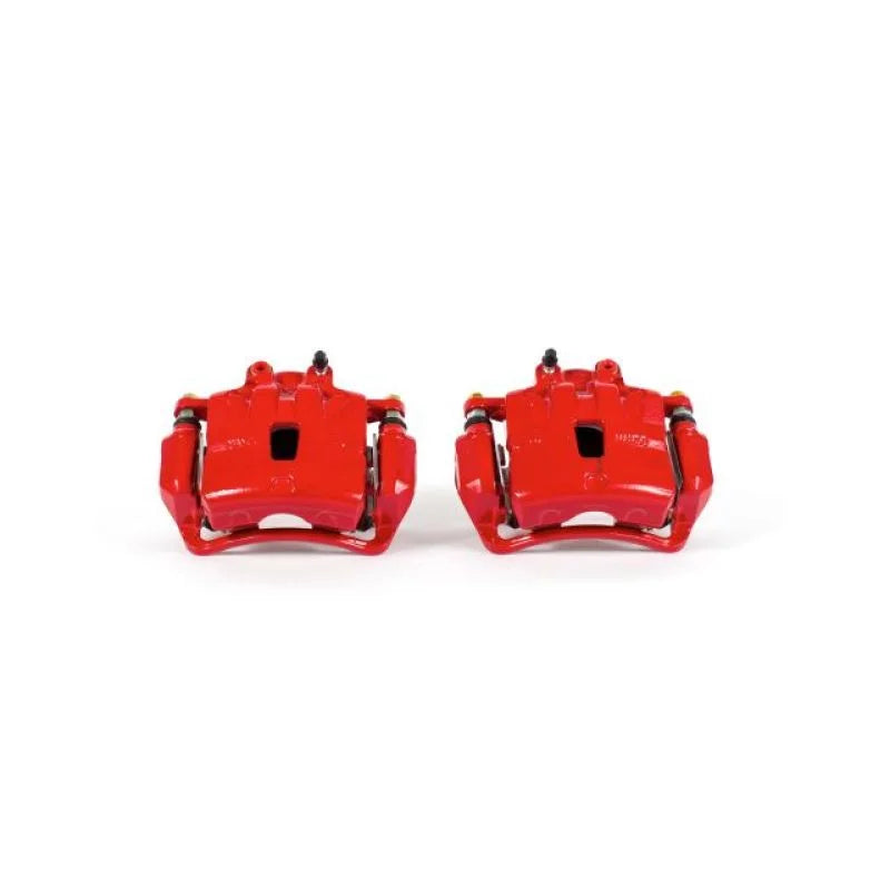 PowerStop Front Red Calipers w/Brackets - Main Product View