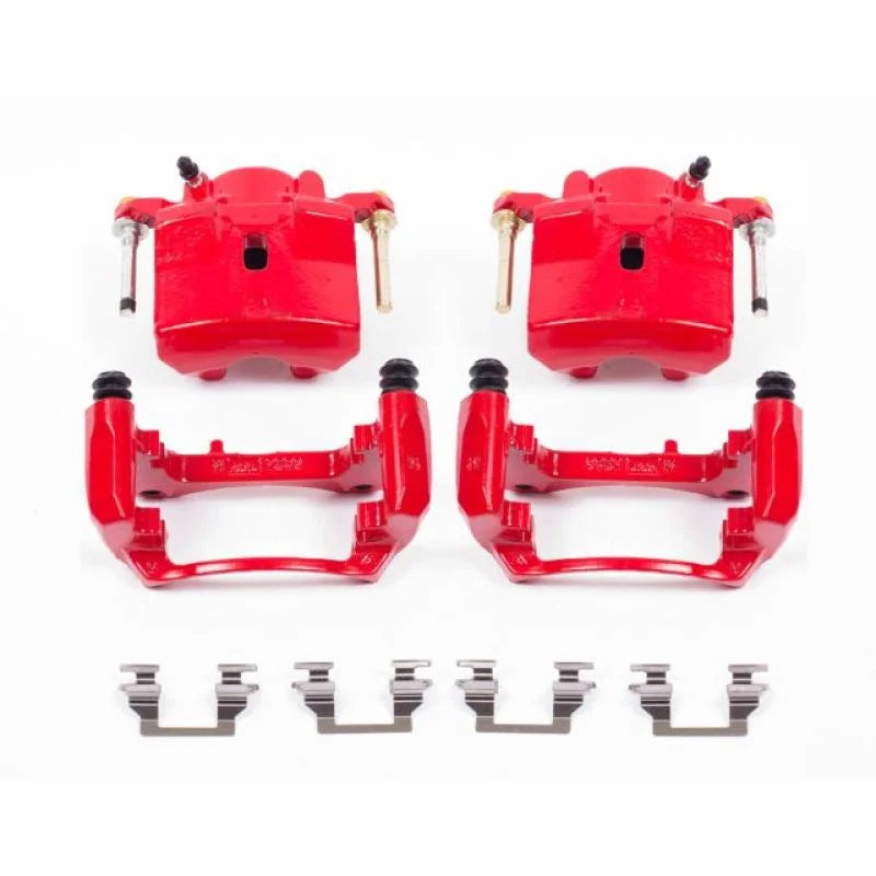 PowerStop Front Red Calipers w/Brackets Pair fits 2006-2011 Chevrolet HHR LS / 2007-2010 Chevrolet HHR LT / 2004 2005 Chev...