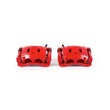 Load image into Gallery viewer, PowerStop Front Red Calipers w/Brackets Pair fits 2006-2013 Infiniti QX56 / 2014-2019 Infiniti QX80 / 2006-2009 Nissan Arm...