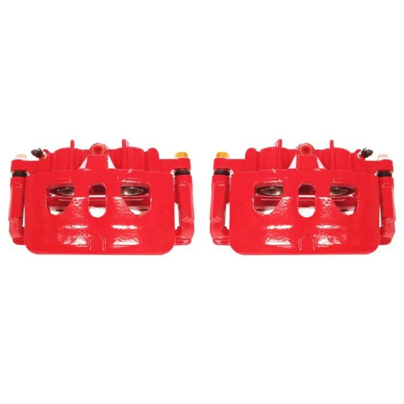 PowerStop Front Red Calipers w/Brackets Pair fits 2013-2016 Ford Explorer / 2013-2017 Ford Explorer LIMITED / 2013-2019 Fo...