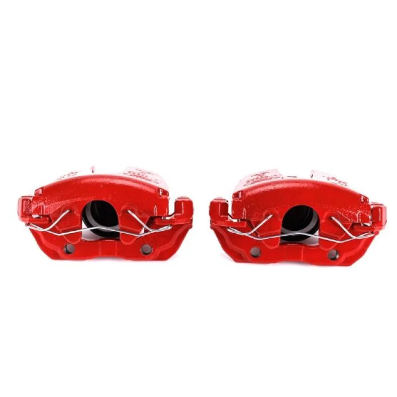 PowerStop Front Red Calipers w/Brackets Pair fits 2013-2018 Ford C-Max / 2013-2019 Ford Escape S / 2013 Ford Escape SEL / ...