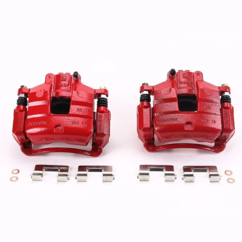 PowerStop Front Red Calipers w/Brackets Pair fits 2017-2019 Buick LaCrosse / 2018-2020 Buick Regal Sportback / 2018-2020 B...