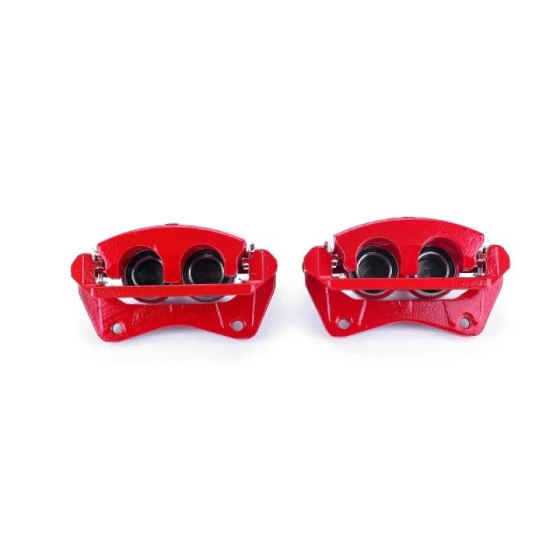 PowerStop Front Red Calipers w/Brackets - Main Product View