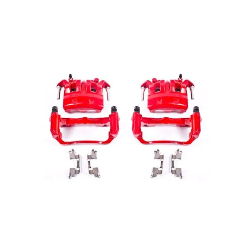 PowerStop Front Red Calipers w/Brackets - Main Product View