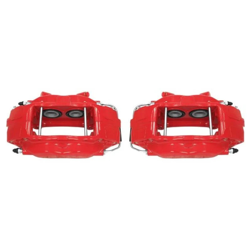 PowerStop Front Red Calipers w/o Brackets - Pair fits 2007-2014 Ford Mustang - Main Product View