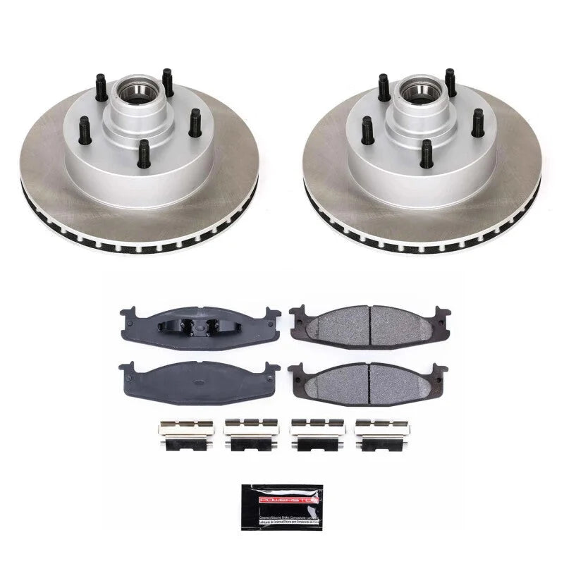 PowerStop Front Semi-Coated Rotor Kit fits 1994-2001 Ford E-150 Econoline / F-150