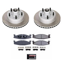 Load image into Gallery viewer, PowerStop Front Semi-Coated Rotor Kit fits 1994-2001 Ford E-150 Econoline / F-150