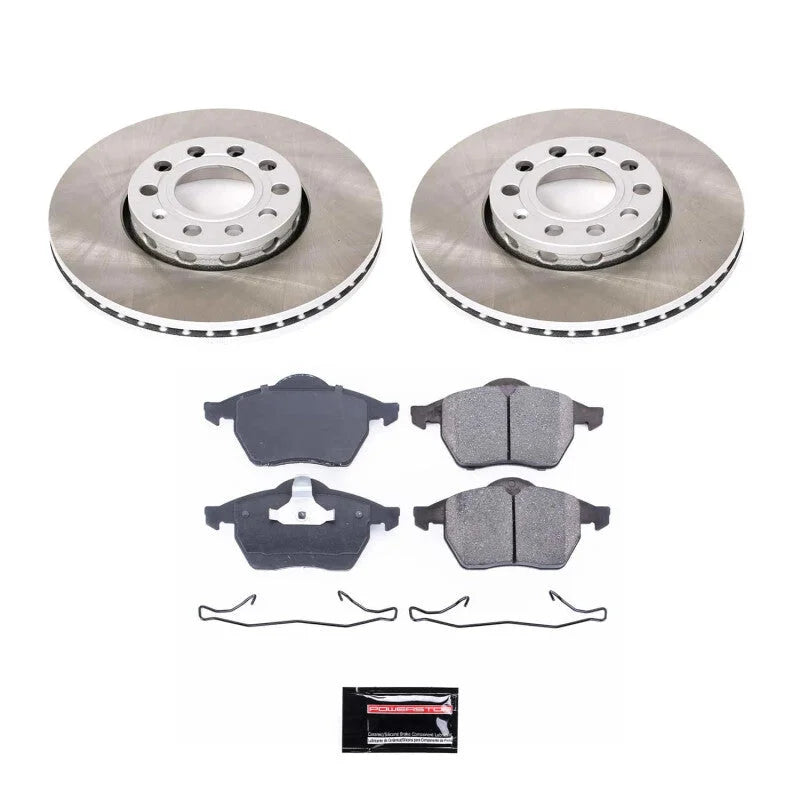 PowerStop Front Semi-Coated Rotor Kit fits 1996-1998 Audi A4 / A4 Quattro