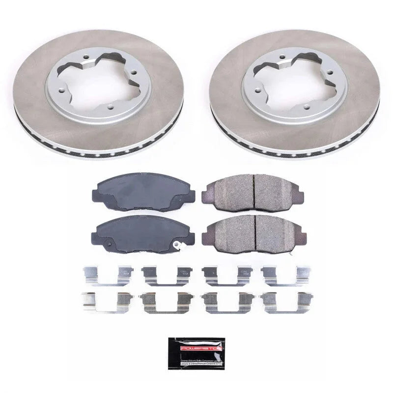 PowerStop Front Semi-Coated Rotor Kit fits 1997 Acura CL / 1993 Honda Accord 10TH Anniversary / 1996 Honda Accord 25TH Ann...